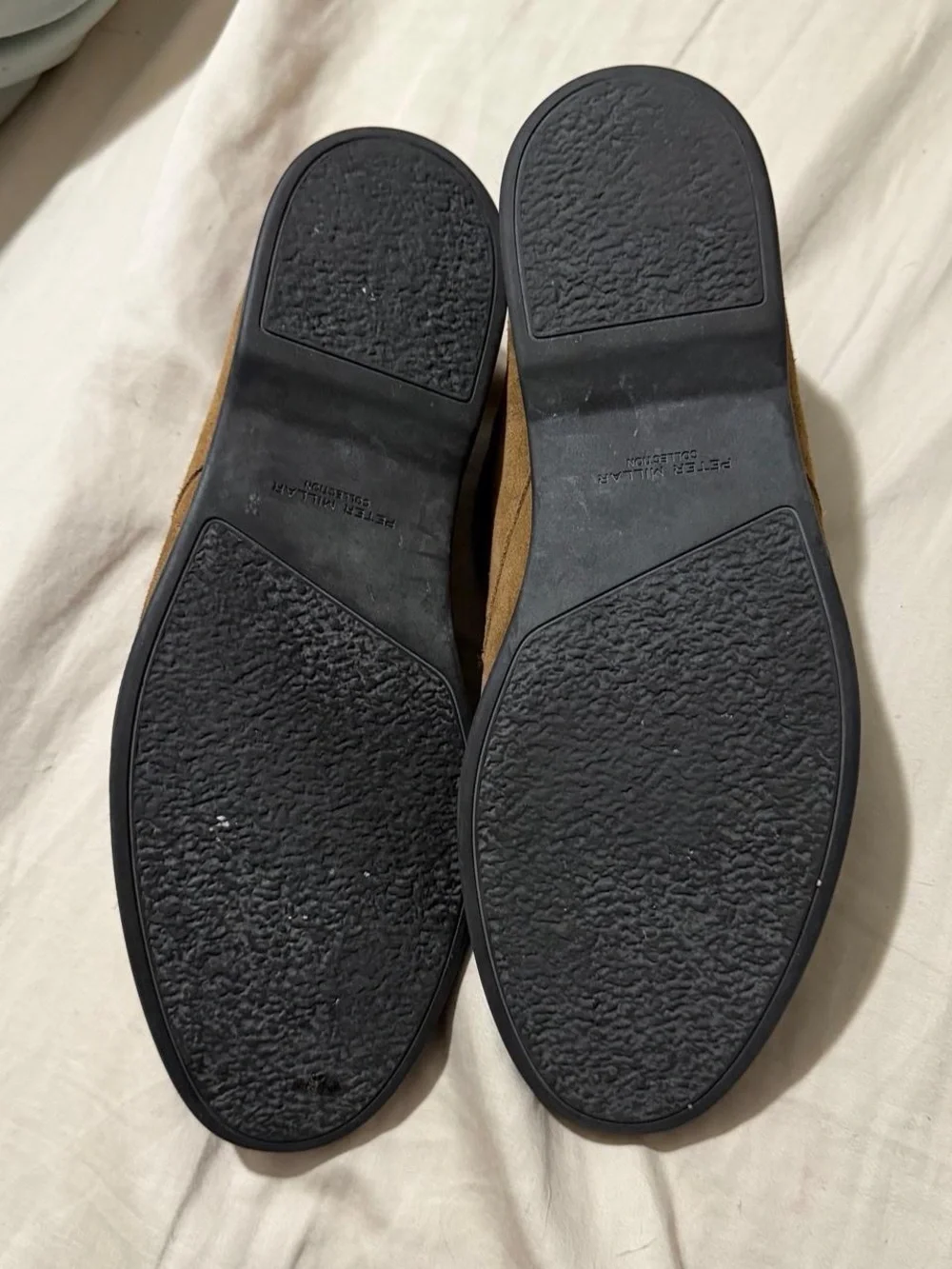 Men’s Peter Millar Excursionist Brown Suede Slip On Chukka Loafers Size 8.5